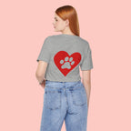 Pet Lover Heart Paw T-Shirt