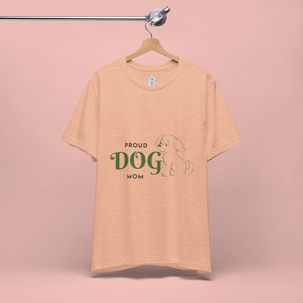 Proud Dog Mom T-Shirt – Cute Paw Print & Puppy Graphic Tee