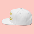 Flat Bill Cap — "Proud Dog Mom" Embroidered Trucker Hat