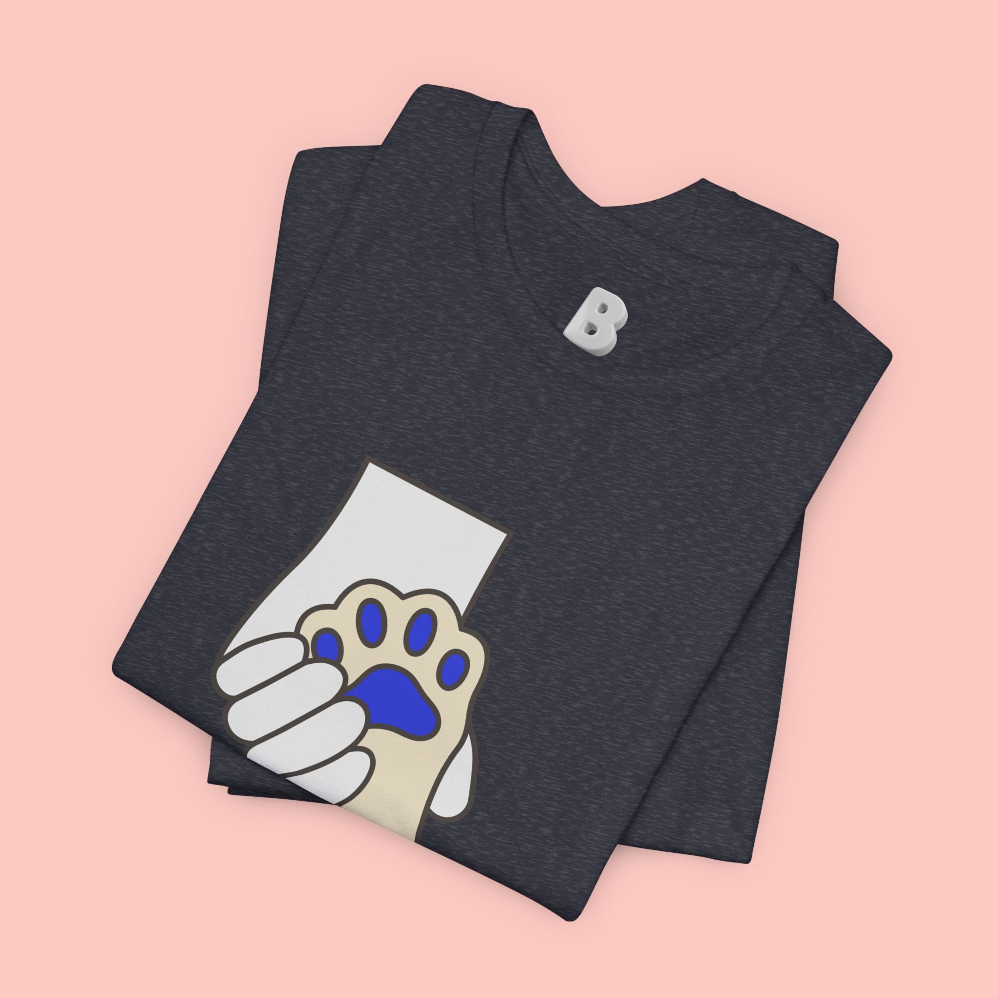 Dog Lover T-Shirt — "Love with my dog." Paw Print Graphic