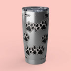 Paw Print 20oz Tumbler – Insulated Stainless Travel Cup for Dog Lovers