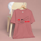 T-Shirt — "Me  My Dog" Minimalist Paw & Hand Illustration