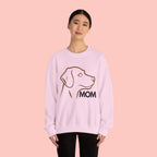 Dog Mom Crewneck Sweatshirt – Minimalist Labrador Outline