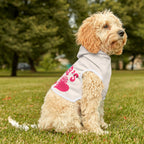 Pet Hoodie — "Mama’s Girl" Pink Heart Puppy Hoodie