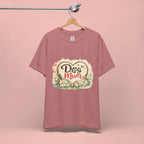 Dog Mom T-Shirt – Floral Heart Paw Design