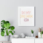 Framed Poster — "In My Dog Mom Era" Wall Art for Pet Lovers