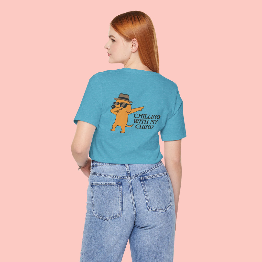 Chilling With My Chind Tee — Funny Dab Cat Graphic T-Shirt