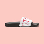 Sandals — 'Dog Mama' White Removable-Strap Slide Sandals