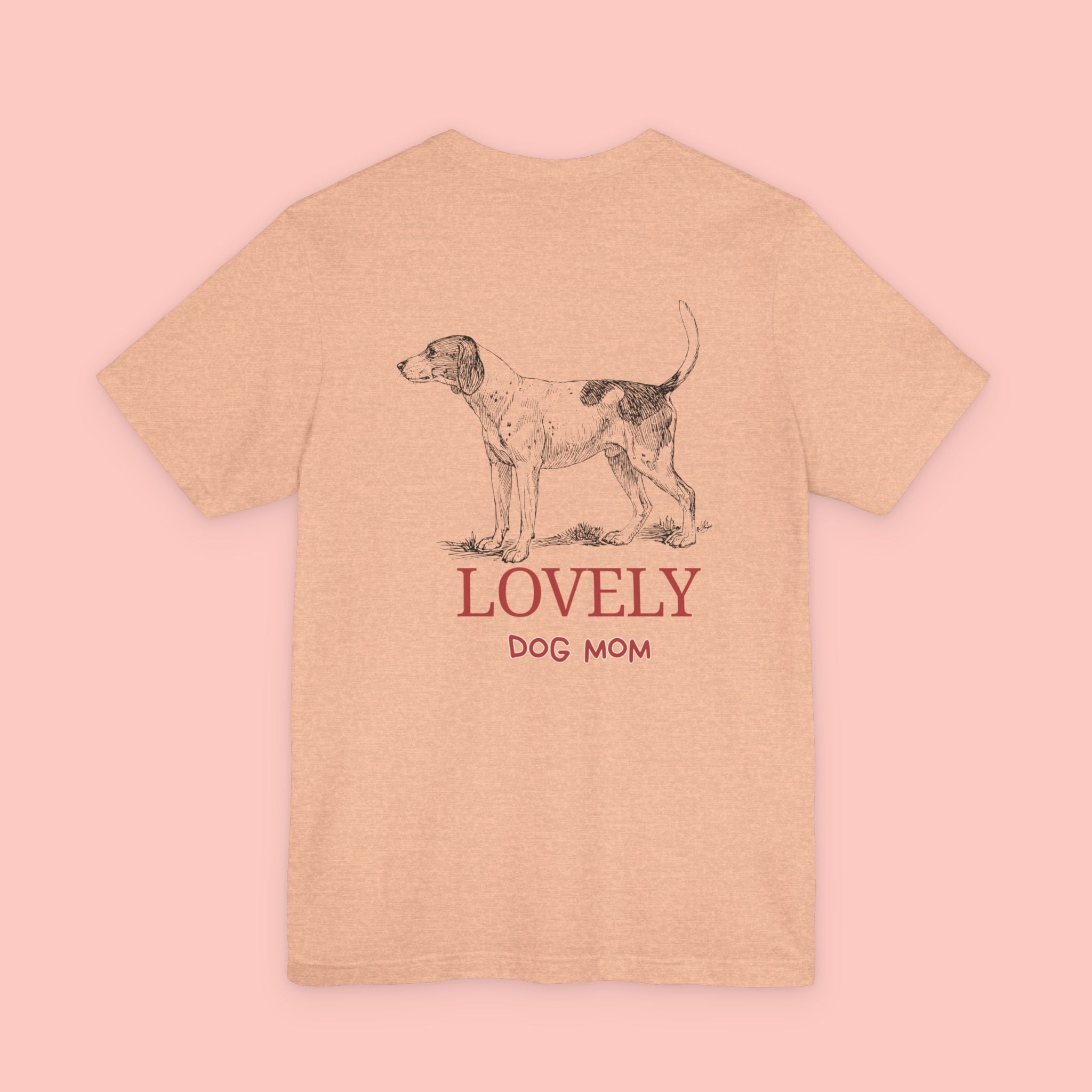 Lovely Dog Mom T-Shirt — Vintage Hunting Dog Illustration