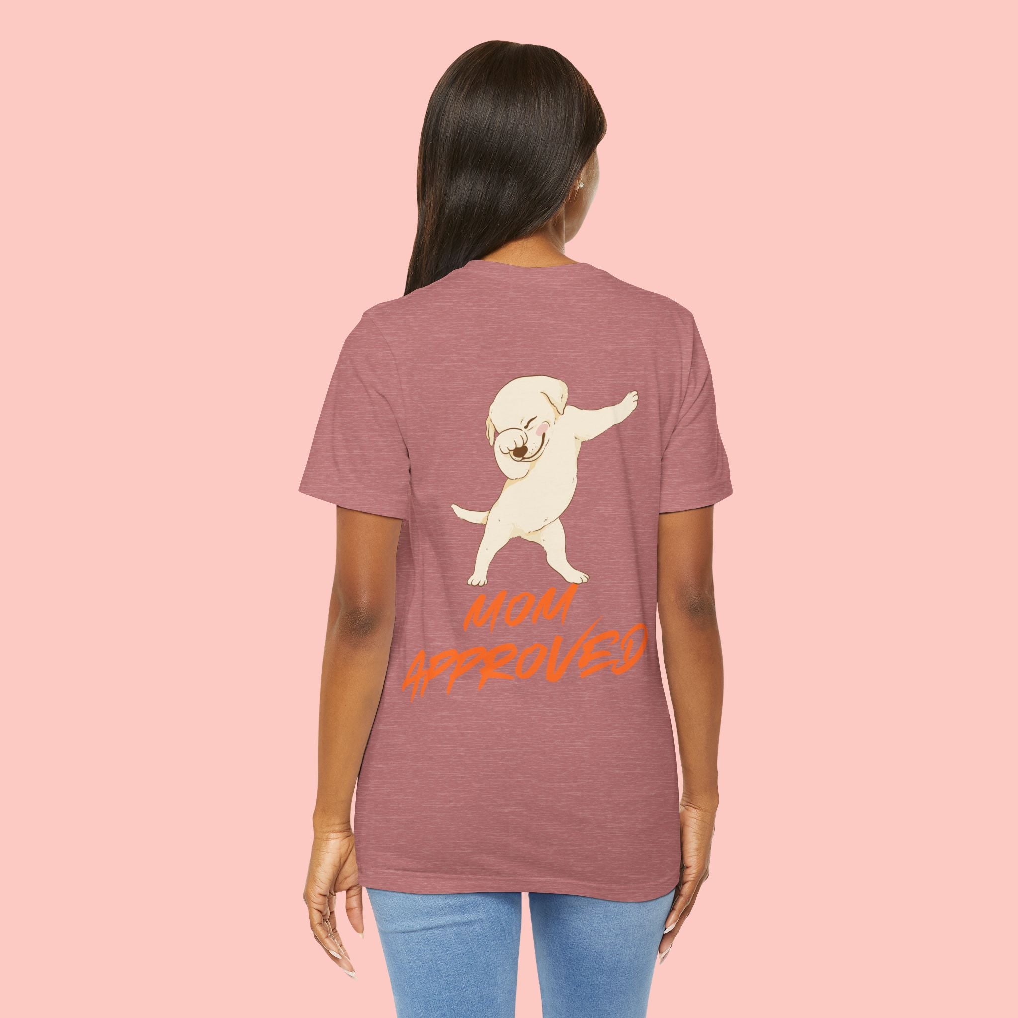 Mom Approved Tee — Cute Dabbing Puppy Graphic T-Shirt