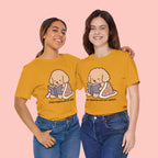 Paw Prints On My Soul T‑Shirt — Cute Reading Puppy Graphic Tee