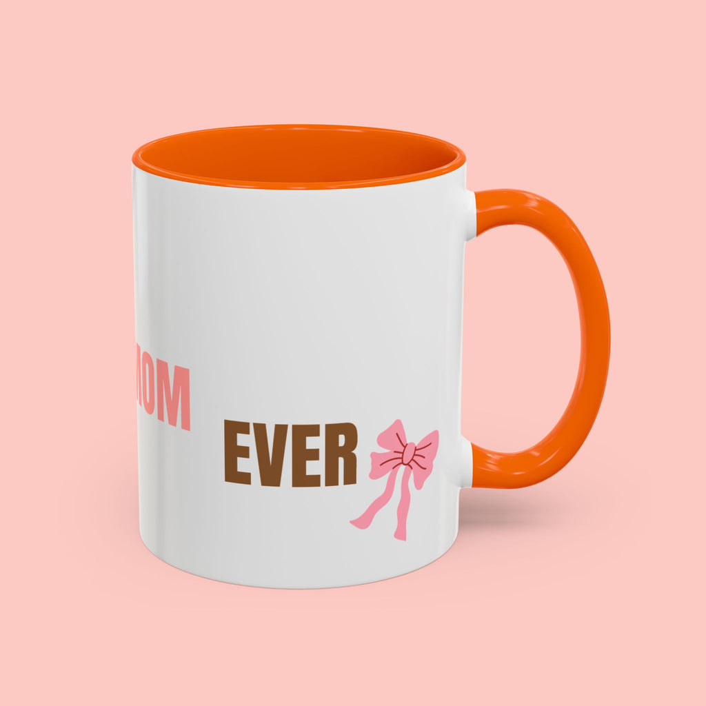 Dog Mom Coffee Mug — Best Dog Mom Ever Accent Ceramic Mug (11oz & 15oz)