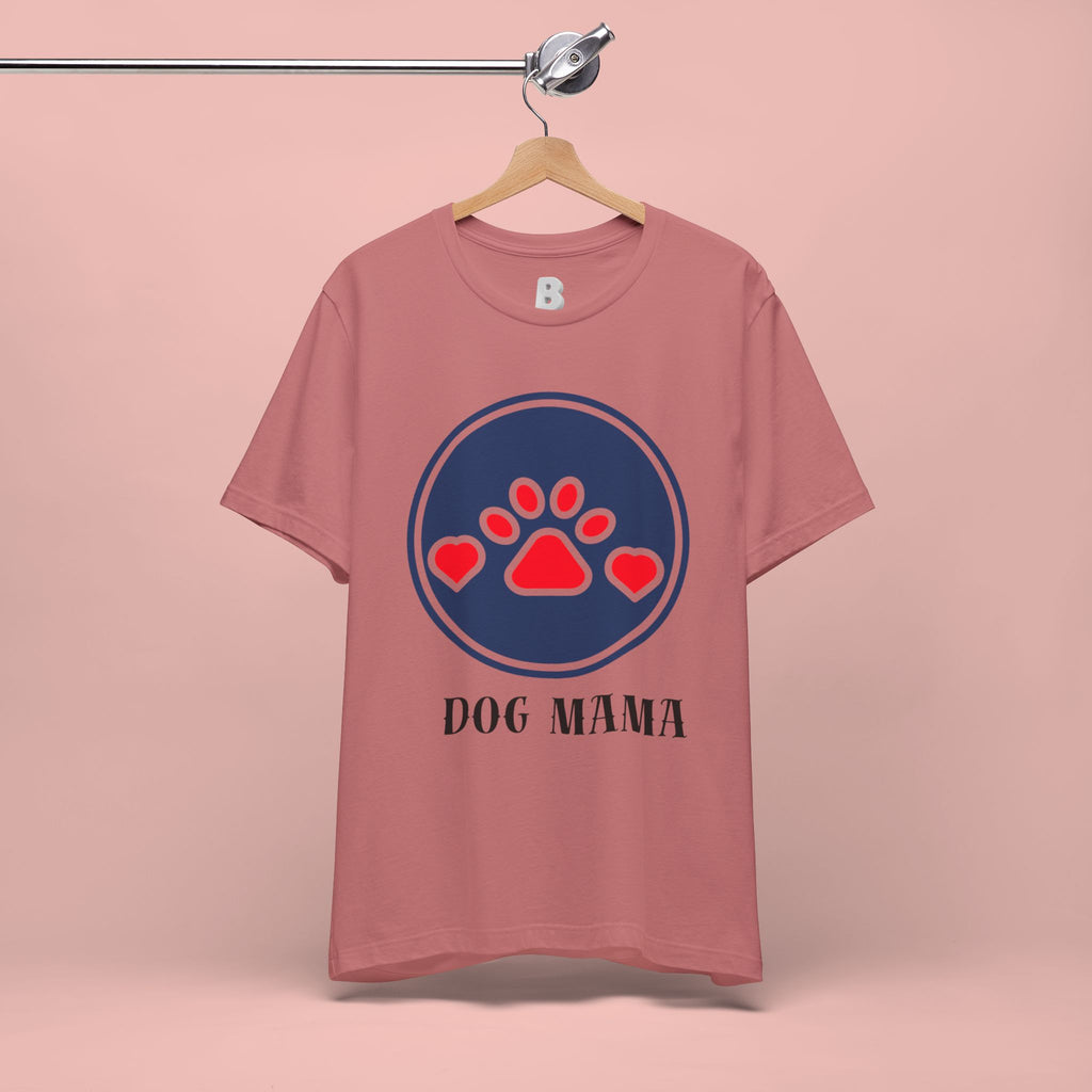 Dog Mama T-Shirt — Cute Paw & Heart Graphic Tee for Dog Lovers
