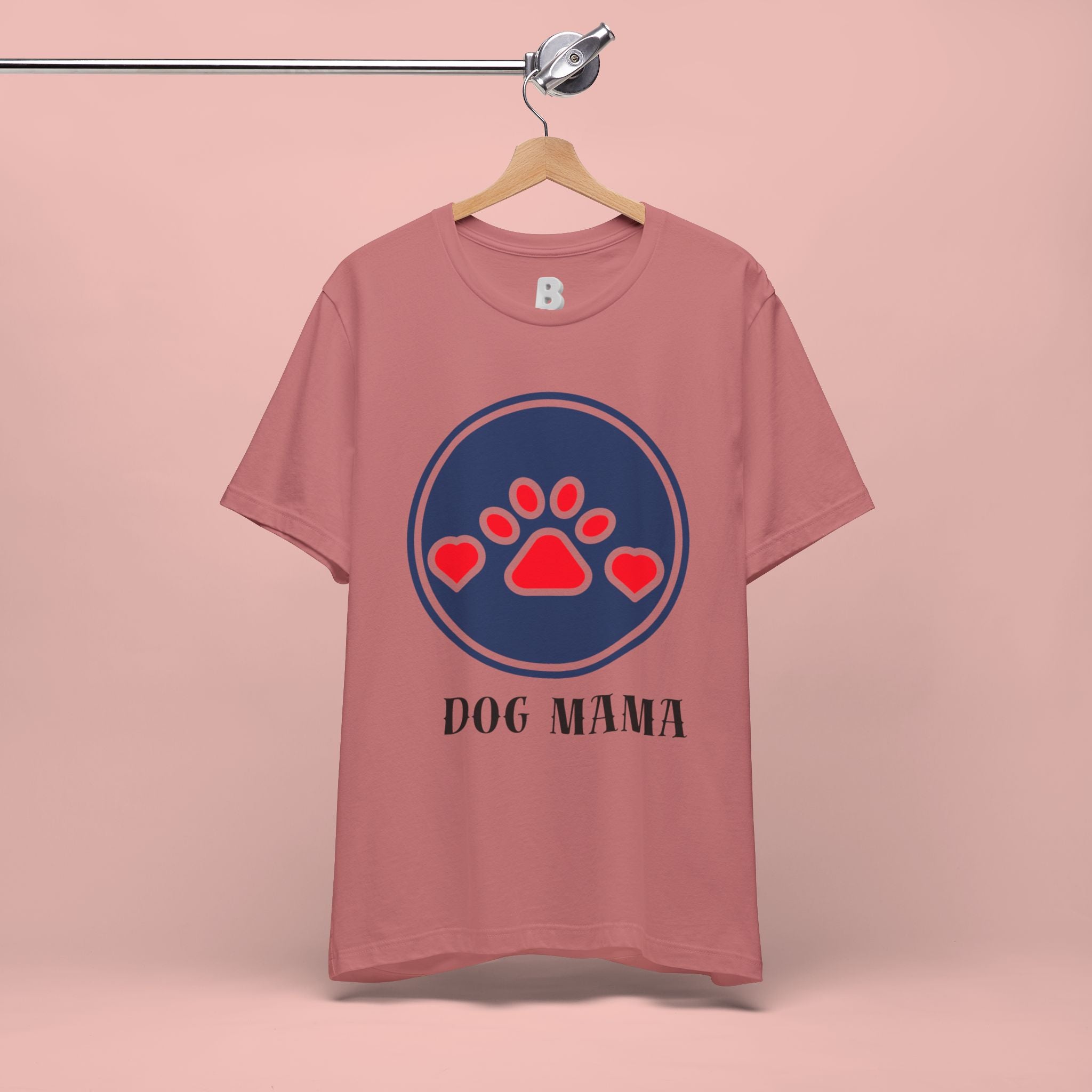Dog Mama T-Shirt — Cute Paw & Heart Graphic Tee for Dog Lovers