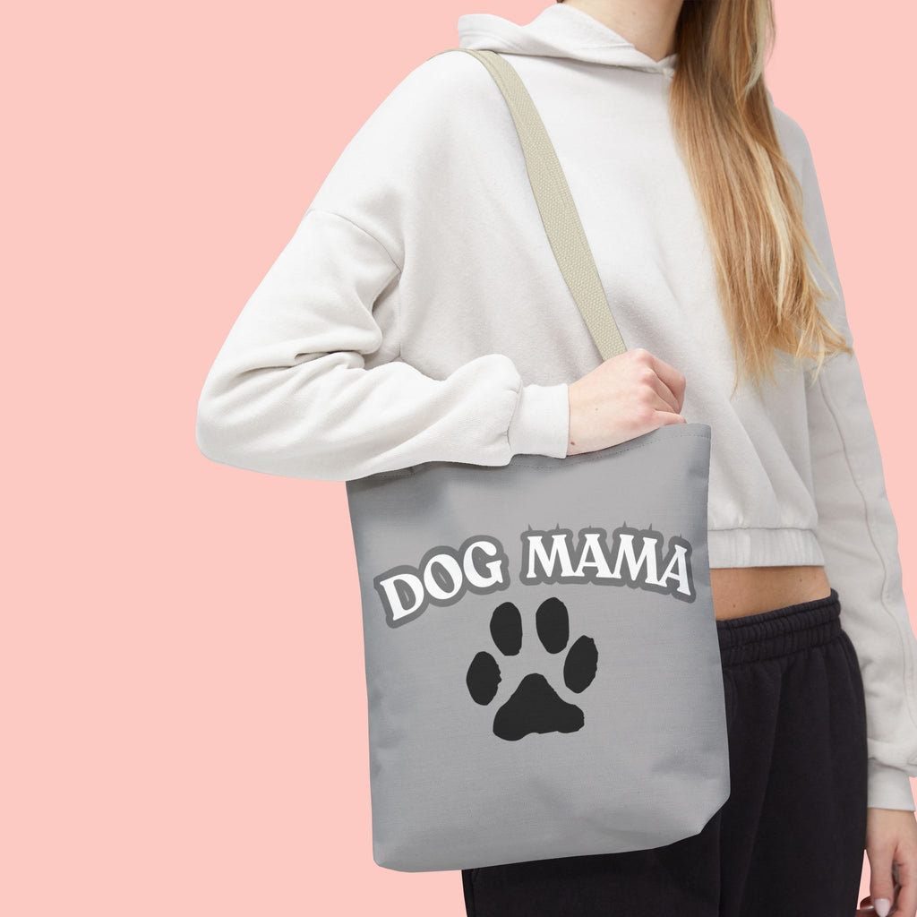 Dog Mama Paw Print Tote Bag – Cute Pet Lover Gift
