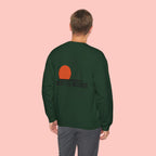 Enjoy the Morning Crewneck Sweatshirt — Dog & Sunrise Graphic