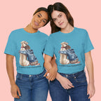 Cuddles Over Everything Tee — Boy Hugging Dog Animal Lover T-Shirt