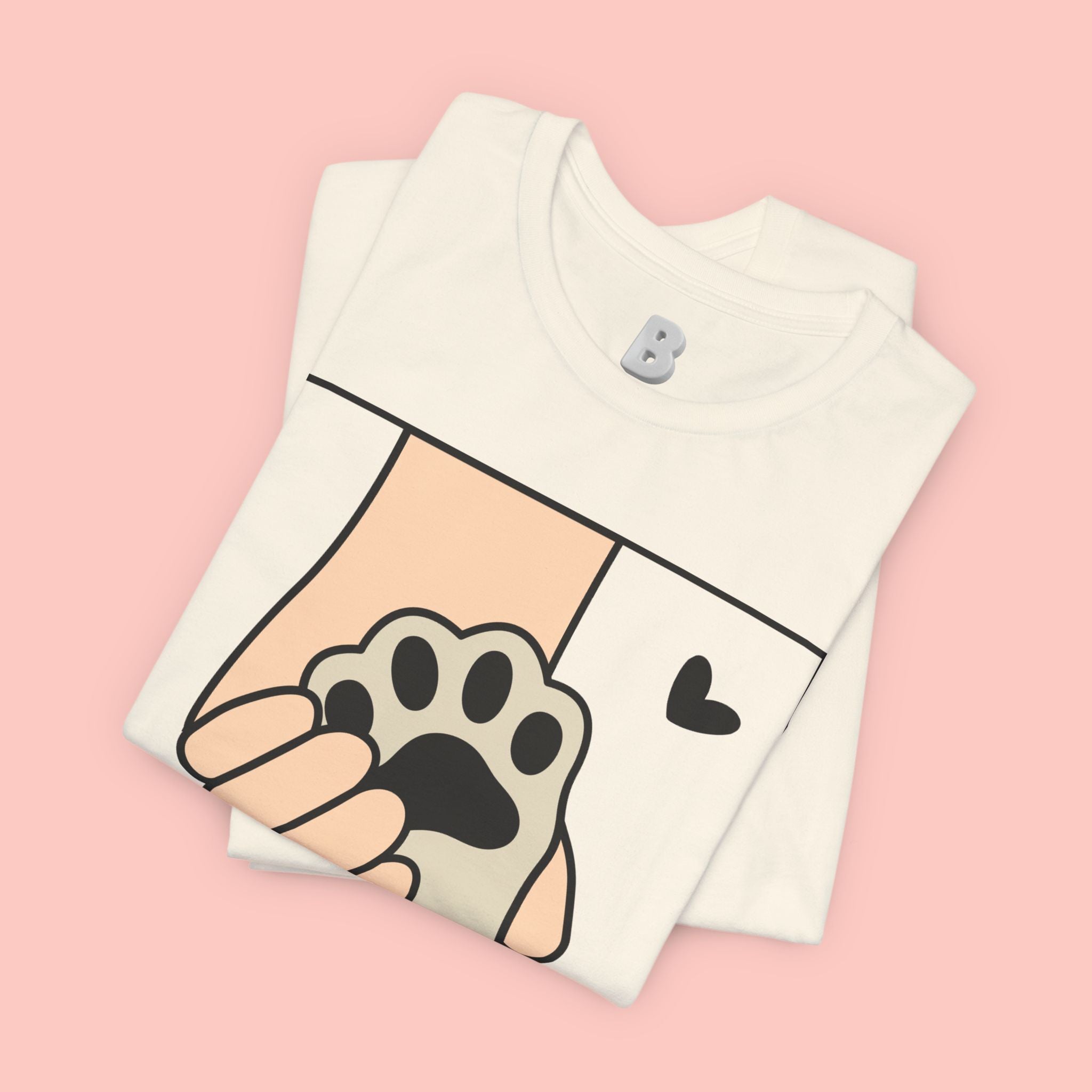 Dog Mom T-Shirt — "Love Your Dog Like a Mom" Paw Print Graphic