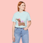 Mommy’s Dachshund Tee – Cute Dog with Rose “For Mom” Shirt