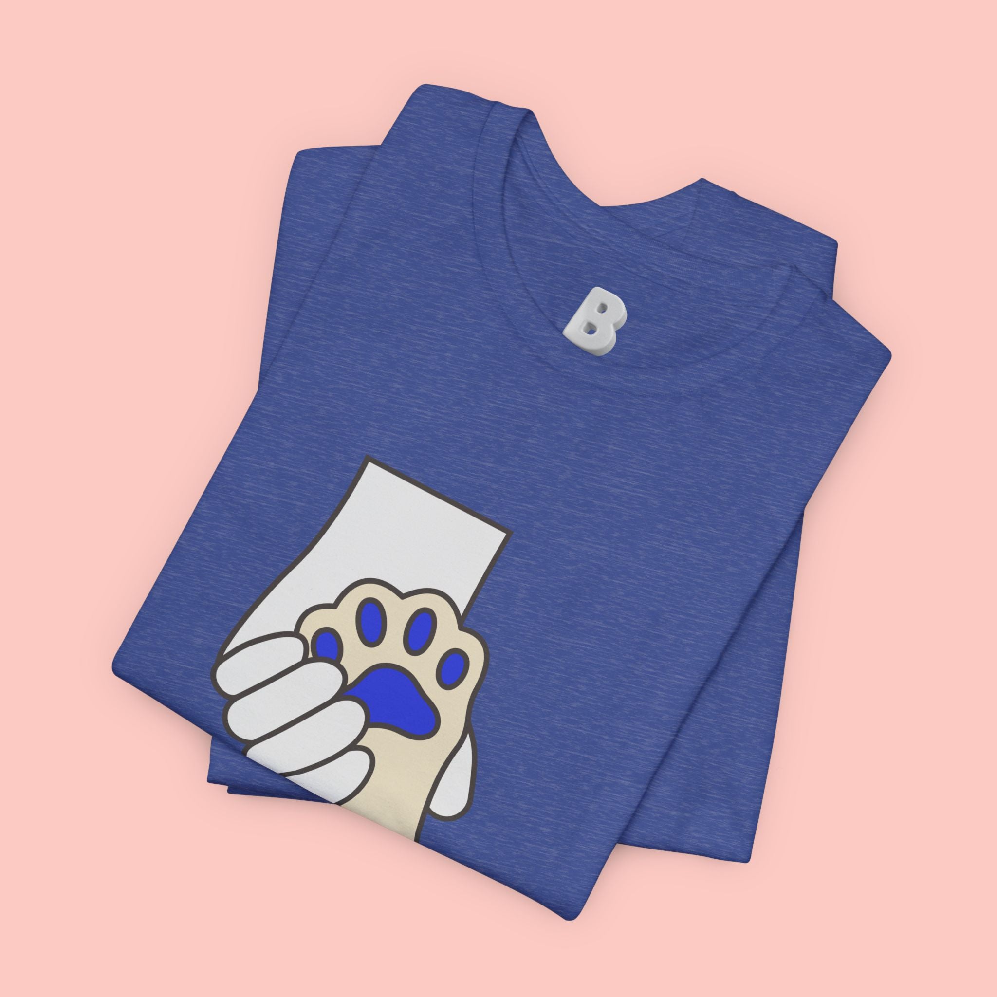 Dog Lover T-Shirt — "Love with my dog." Paw Print Graphic
