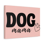 Dog Mama Pink Canvas Wall Art — Heart Pet Mom Decor