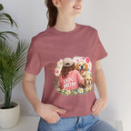 Dog Mom T-Shirt — Cute Floral Puppy Tee for Dog Lovers
