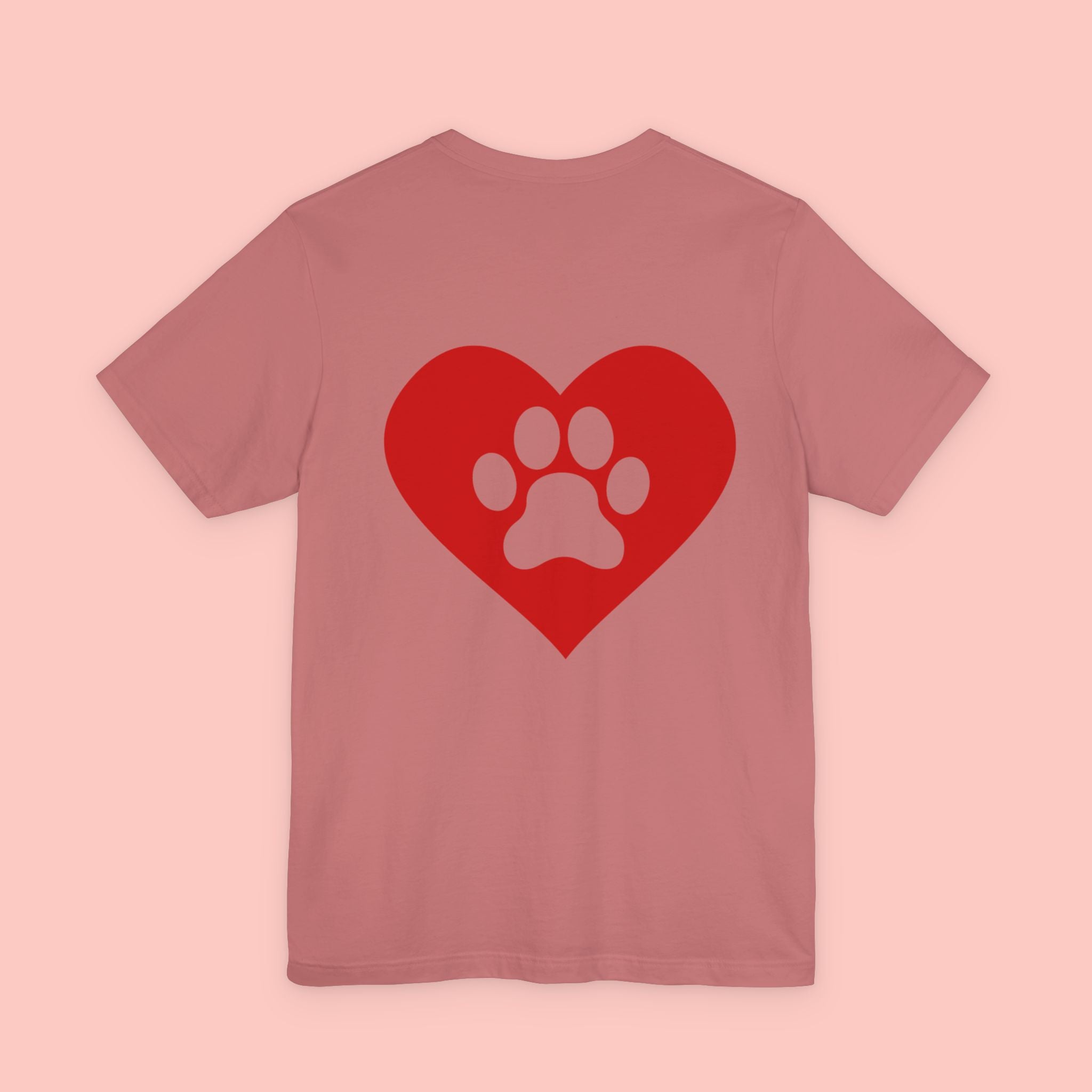 Pet Lover Heart Paw T-Shirt