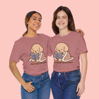 Paw Prints On My Soul T‑Shirt — Cute Reading Puppy Graphic Tee