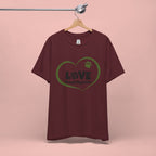 Dog Mom Love T-Shirt — "LOVE Proud Dog Mom" Heart Paw Tee