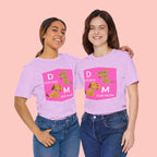 Dog Mom T-Shirt — Cute Pink "D for Dog, M for Mom" Graphic Tee