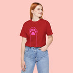 Blessed Dog Mom T-Shirt — Pink Paw Graphic Tee