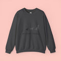 My Dog > People Sweatshirt - Cute Dog Silhouette Crewneck for Dog Lovers