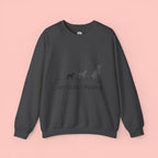 My Dog > People Sweatshirt - Cute Dog Silhouette Crewneck for Dog Lovers