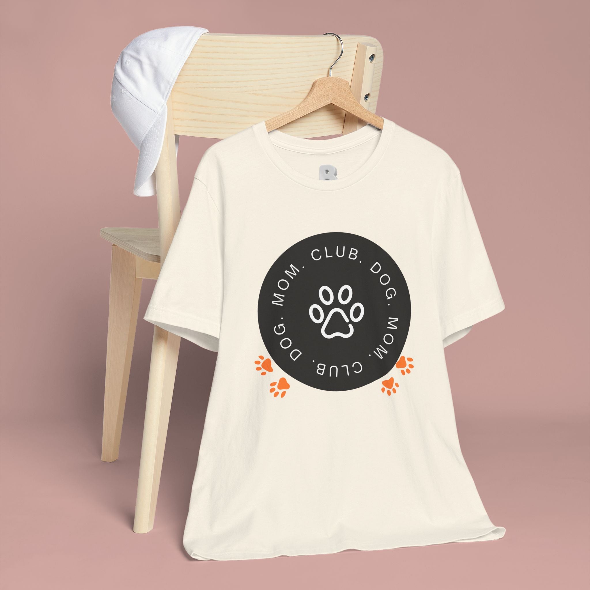 Dog Mom Club T-Shirt — Paw Print Graphic Tee for Pet Lovers