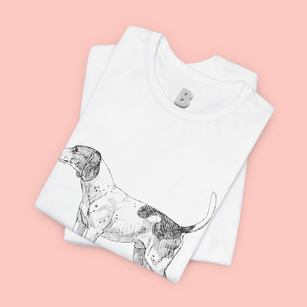 Lovely Dog Mom T-Shirt — Vintage Sketch Dog Graphic Tee