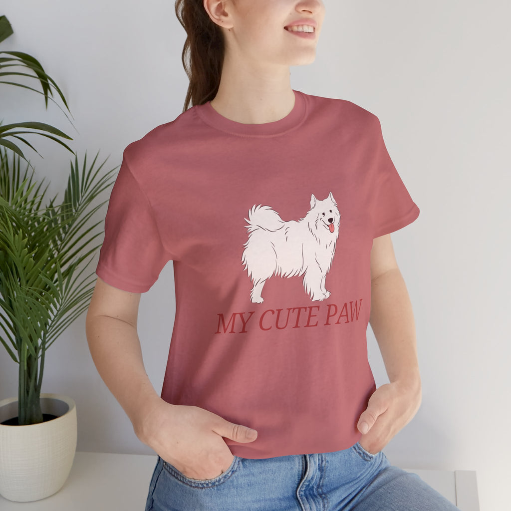 My Cute Paw Samoyed T‑Shirt — Cute Dog Graphic Tee for Pet Lovers