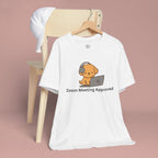 Zoom Meeting Approved Tee — Cute Puppy with Headset Laptop Graphic