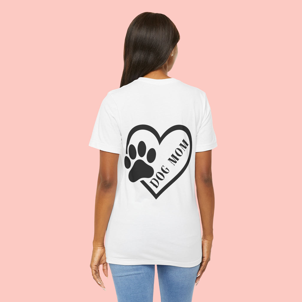 Dog Mom Heart Paw T-Shirt – Cute Pet Lover Tee