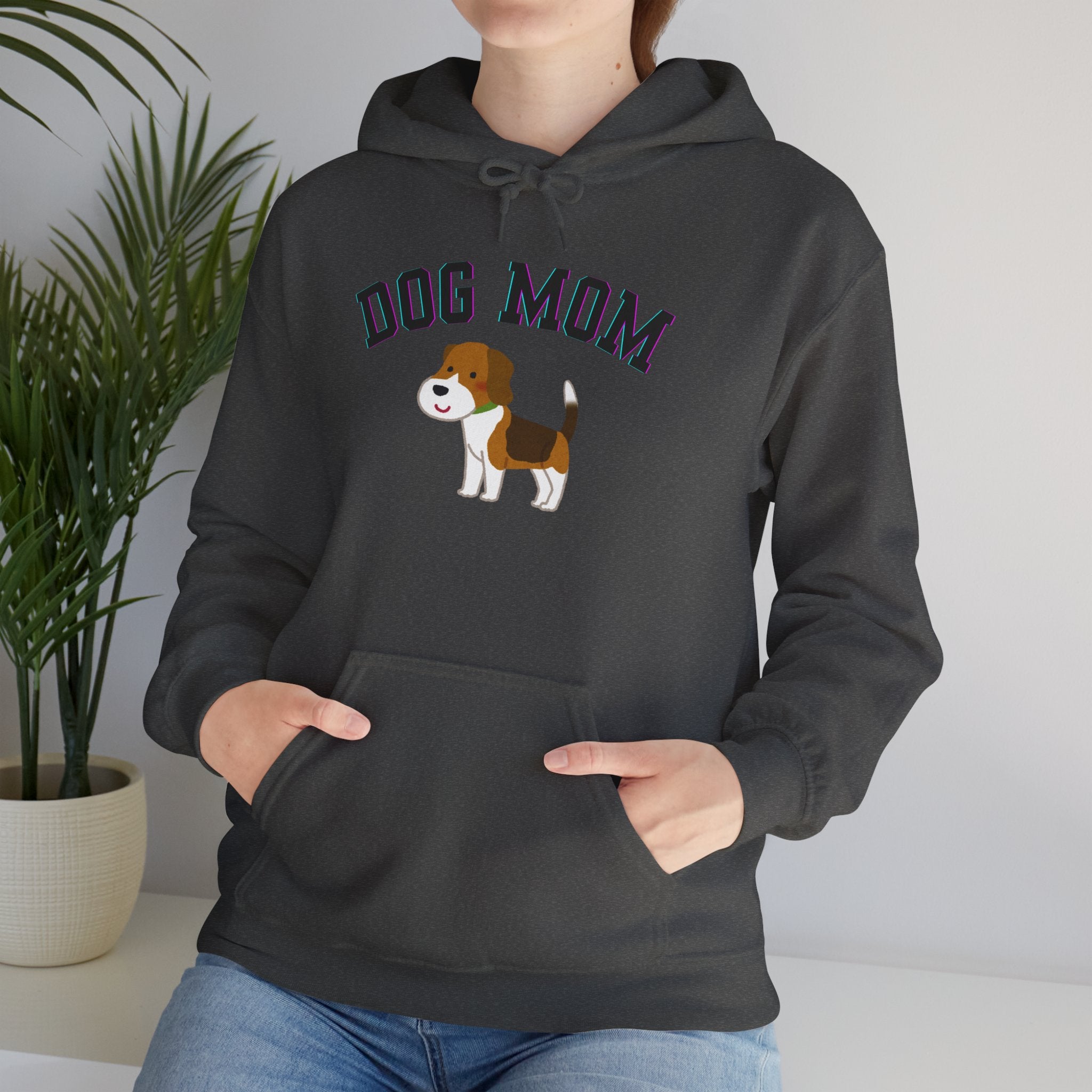 Dog Mom Hoodie — Cute Beagle Graphic Sweatshirt for Pet Lovers