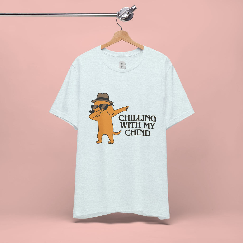 Chilling With My Chind T-Shirt — Funny Dabbing Cat Graphic Tee
