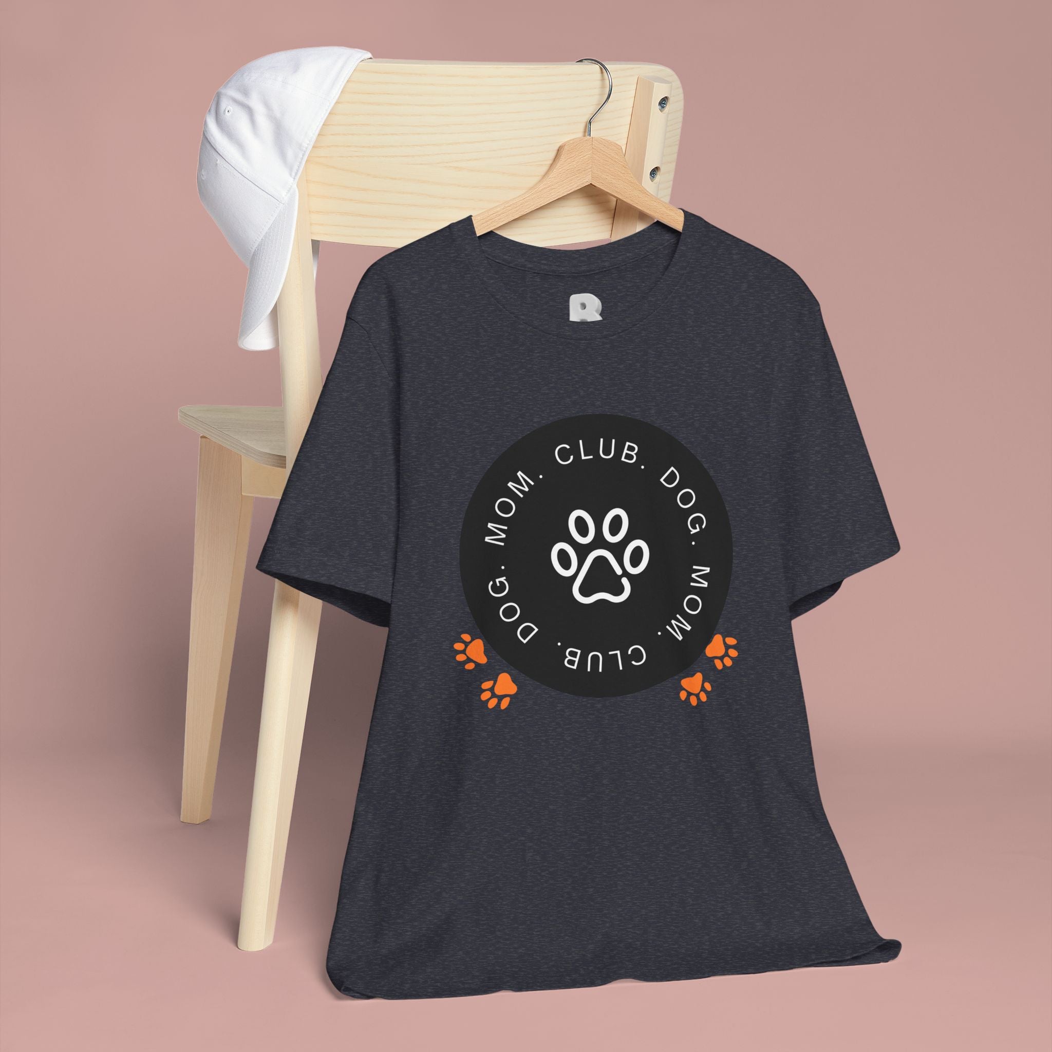 Dog Mom Club T-Shirt — Paw Print Graphic Tee for Pet Lovers