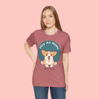Stay At Home Dog Mom T-Shirt — Cute Corgi Graphic Tee