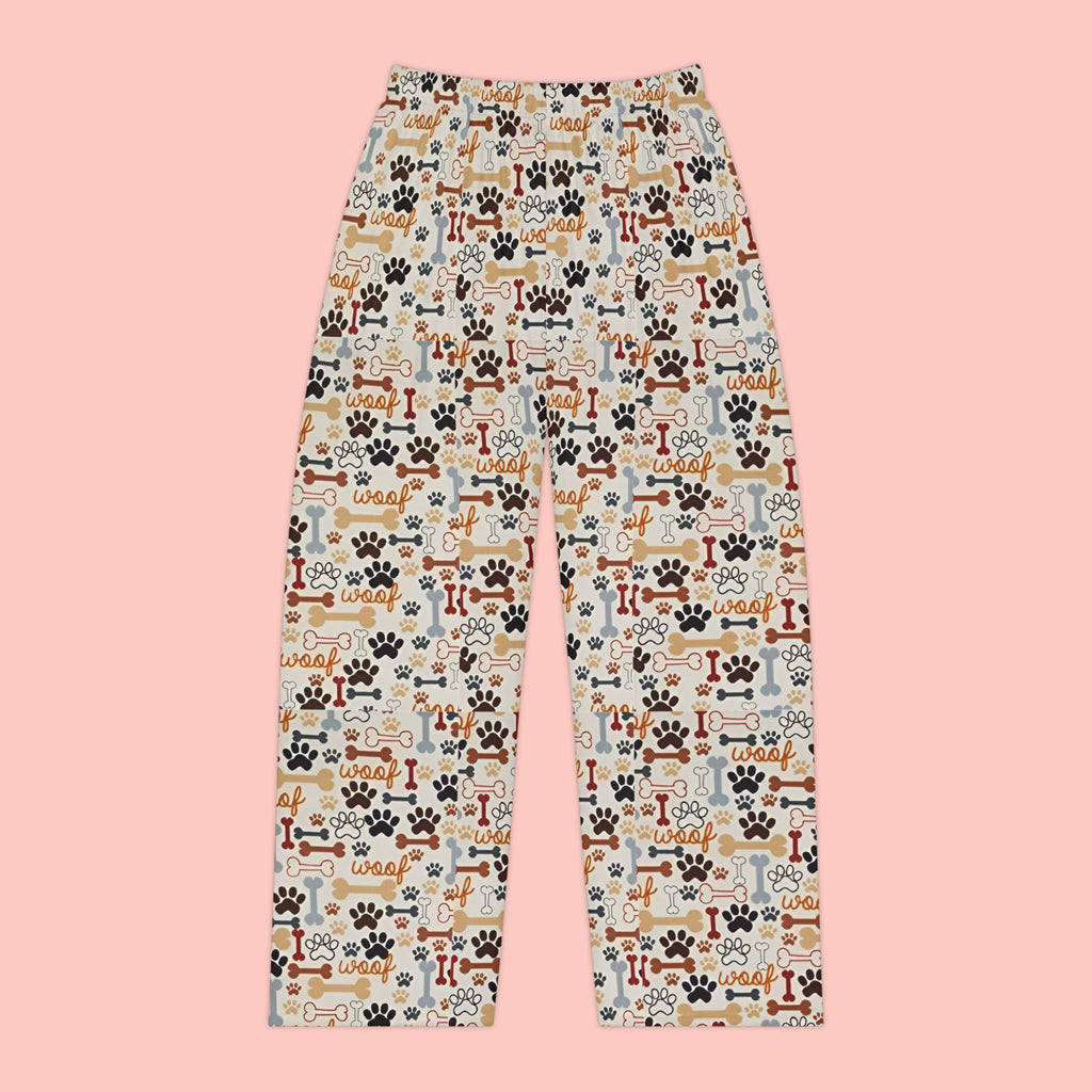 Dog Lover Pajama Pants — Paw Print & Bones All-Over-Print Women’s Sleepwear