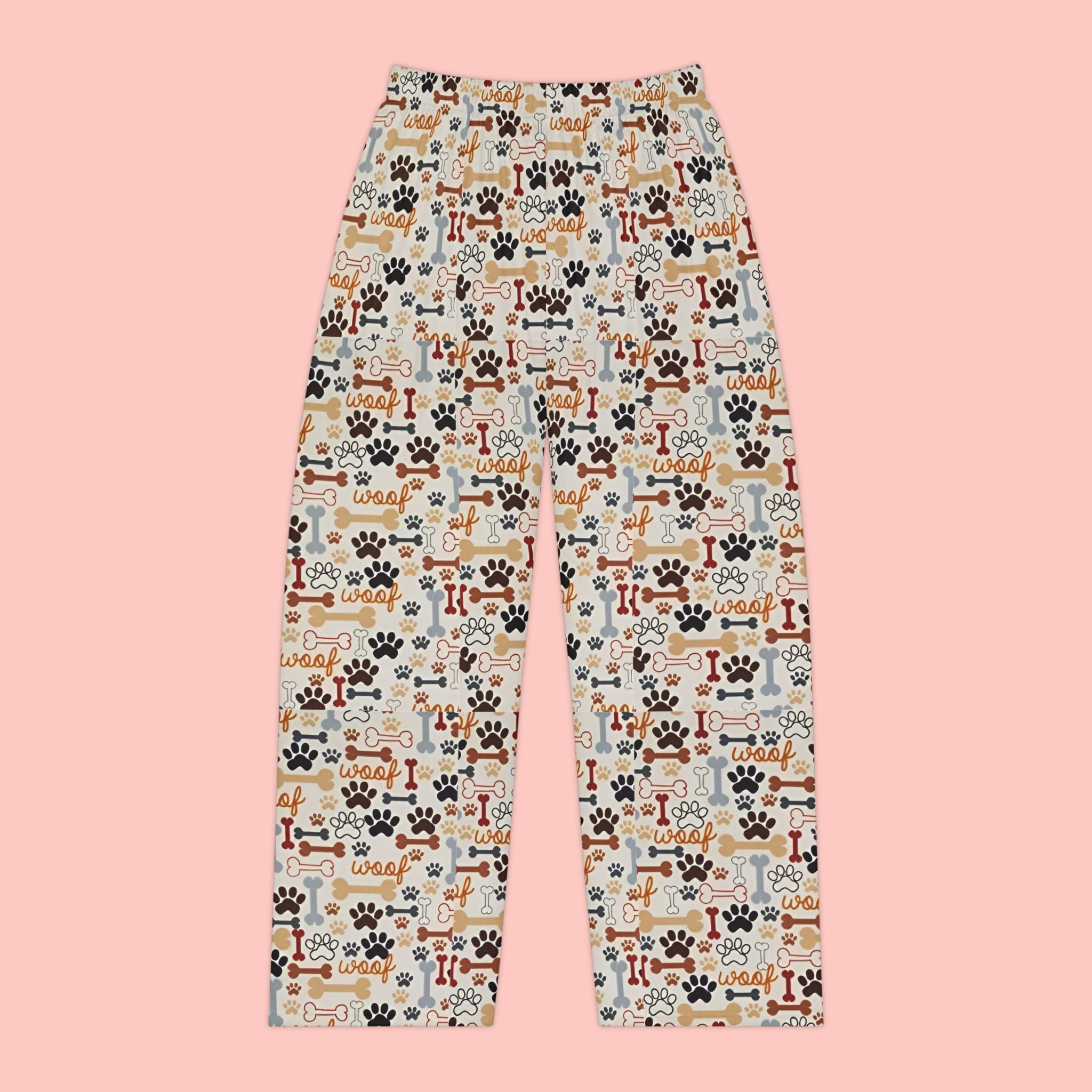 Dog Lover Pajama Pants — Paw Print & Bones All-Over-Print Women’s Sleepwear