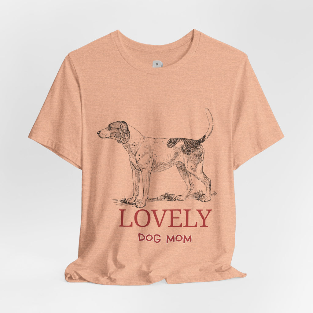 Lovely Dog Mom T-Shirt — Vintage Sketch Dog Graphic Tee