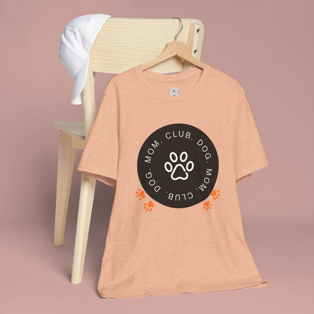 Dog Mom Club T-Shirt — Paw Print Graphic Tee for Pet Lovers