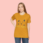 Dog Mama Graphic Tee — Cute Paw Print Dog Face T-Shirt for Dog Lovers