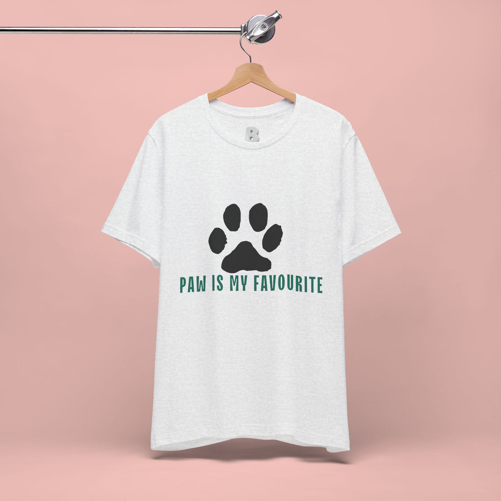 Paw Is My Favourite T‑Shirt — Dog Lover Paw Print Tee
