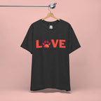 Dog Lover Tee - "LOVE My Dog > People" Paw Print Graphic T-Shirt
