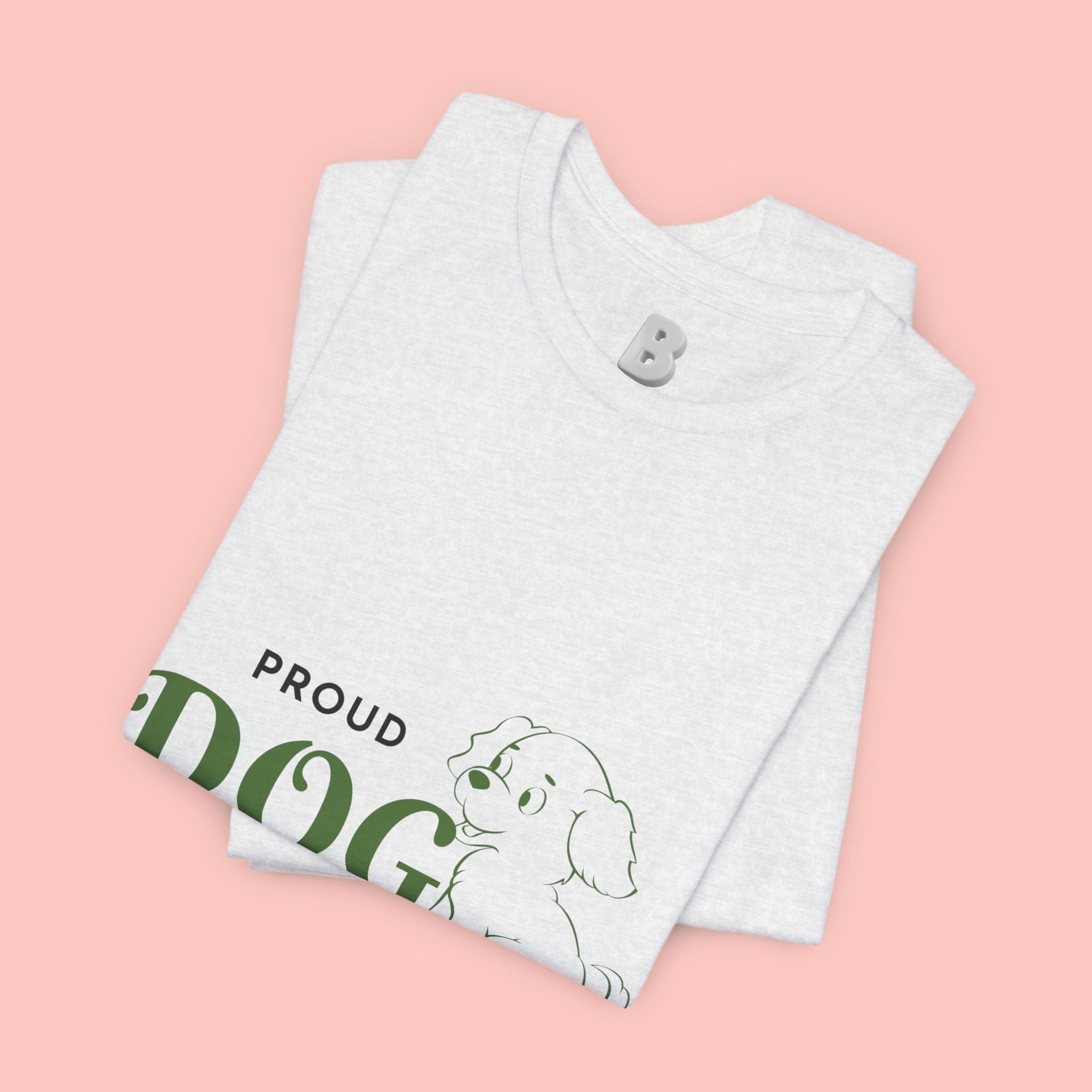 Proud Dog Mom T-Shirt – Cute Paw Print & Puppy Graphic Tee
